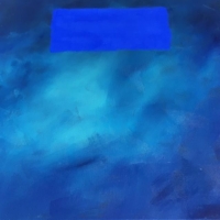 Das schwebende Blau Acryl/Pigmente auf Leinwand, 60x60cm, 2020