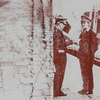 Mensch und Technik 2 Transfer-Lithografie, 50x70cm, 2011