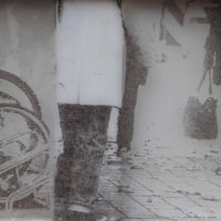 o.T., Frottage Acrylglas, 20x40cm, 2012